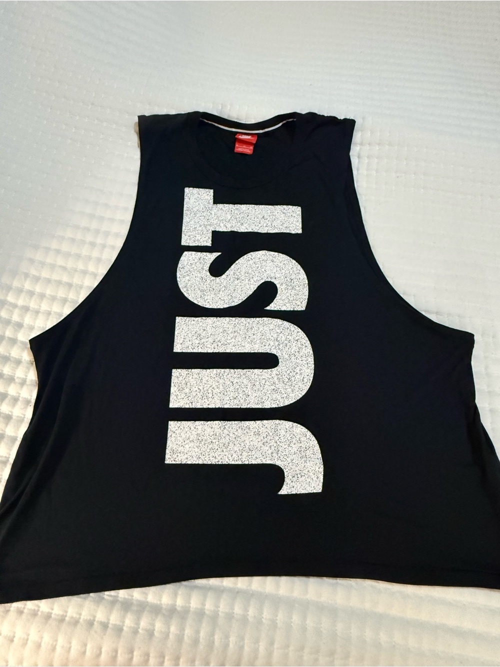 Nike Black Crewneck Tee with Red Logo Tag